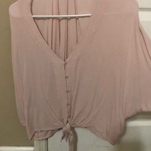 Cute baby pink sheet blouse